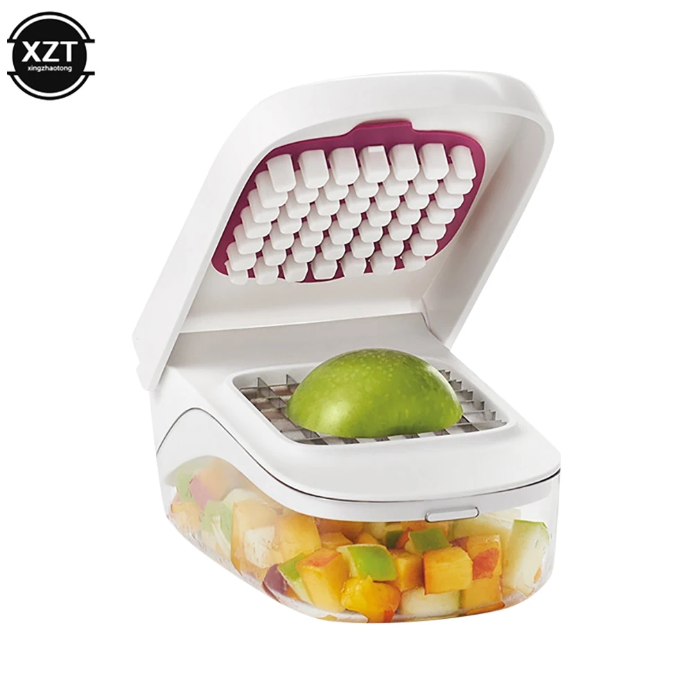 Vegetable Chopper Pro Food Chopper Onion Chopper Vegetable Slicer Cutter Dicer Grinder Grater Cuber with Multifunctional Interc