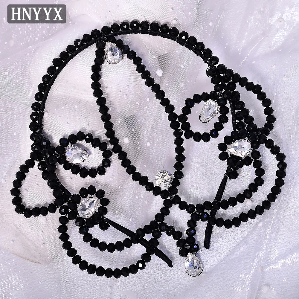 ที่คาดผมเจ้าสาวสไตล์โกธิค YouLaPan งานแฮนด์เมดประดับลูกปัดถักทอ แฟชั่นสำหรับผู้หญิง เหมาะสำหรับงานเลี้ยง งานปาร์ตี้ รุ่น YXA407