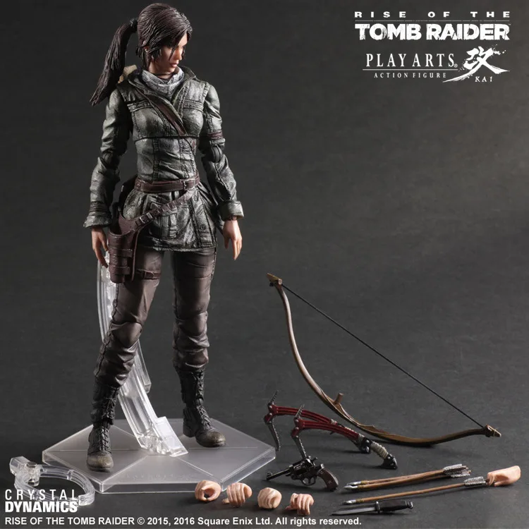 Play Arts 10.4 inch The Tomb Raider Movie Figurine Laura Lara Croft action Figure Collectable model toy