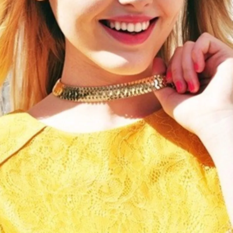 Fashion Atmospheric Models Crude Chain Necklace Nightclub Chain Necklace Women Necklace Personality Jewelry Wholesale