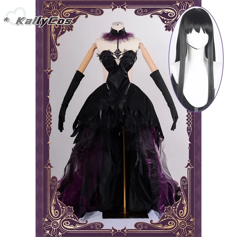 FC6Anime Magical Girl Puella Magi Madoka Magica cosplay Women Magica Devil Homura Akemi Cosplay Costume Luxury Dress Set bl@FC8！