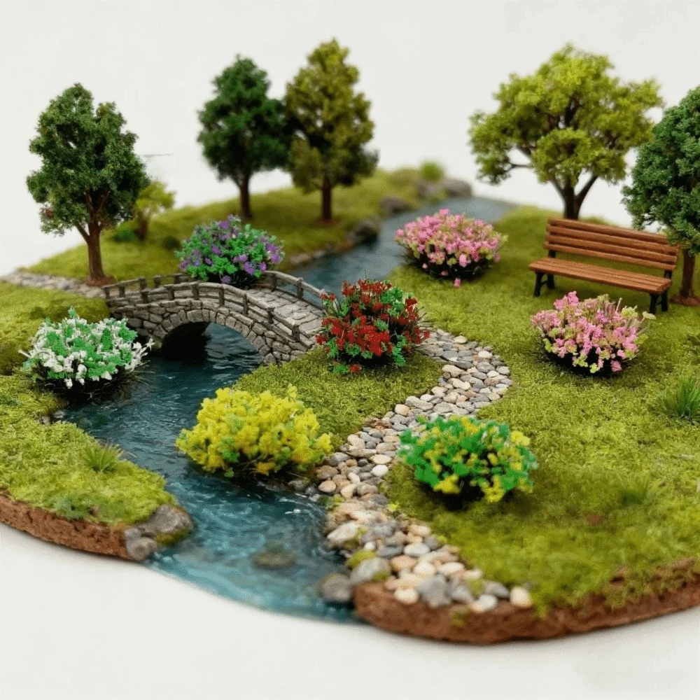 5mm DIY Miniature Architectural Flower Clusters Grass Clusters Landscape Scene Making Diy Architectural Details