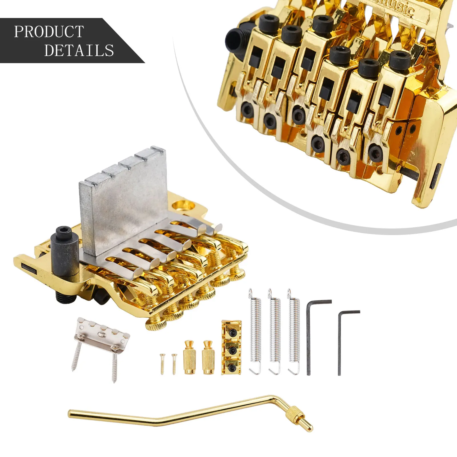 

Easy Installation And Adjustment Tremolo Bridge Dimensions Aftermarket Replacement Electric Guitars Tremolo Bridge Set