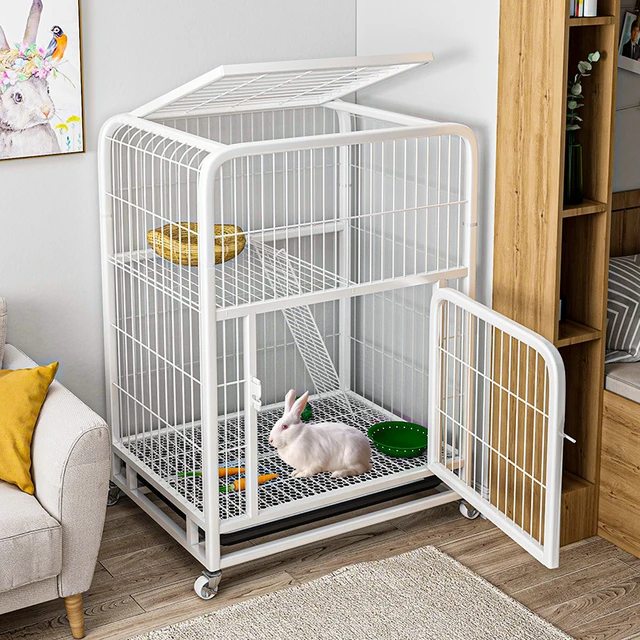 Rabbit cage home villa large large free space indoor rabbit cage rabbit nest special breeding