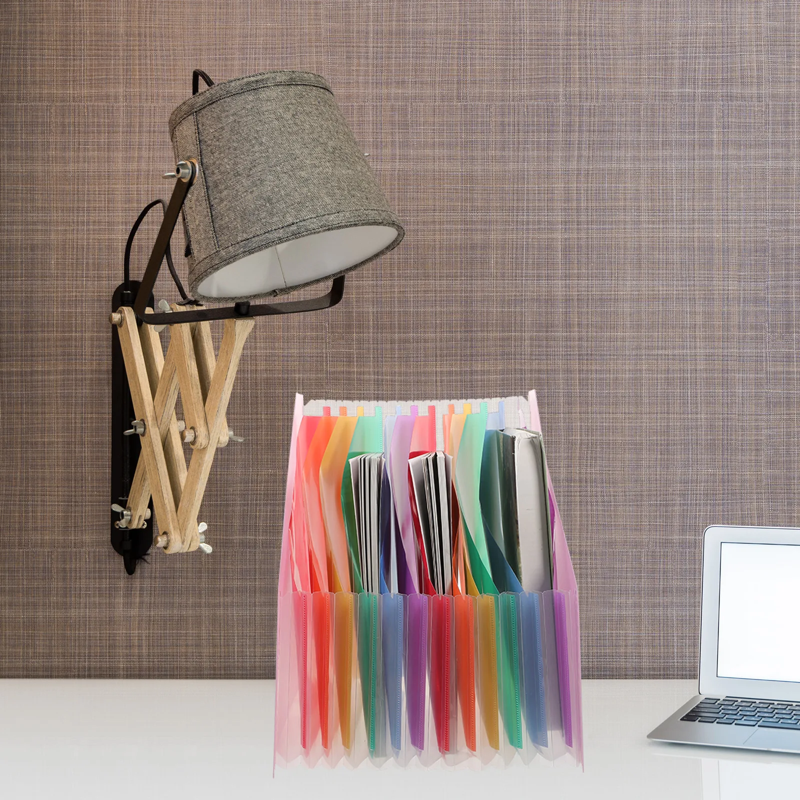 

Вертикальный органайзер-гармошка большой емкости для документов, квитанций, счетов, купонов, для организации рабочего стола и офиса