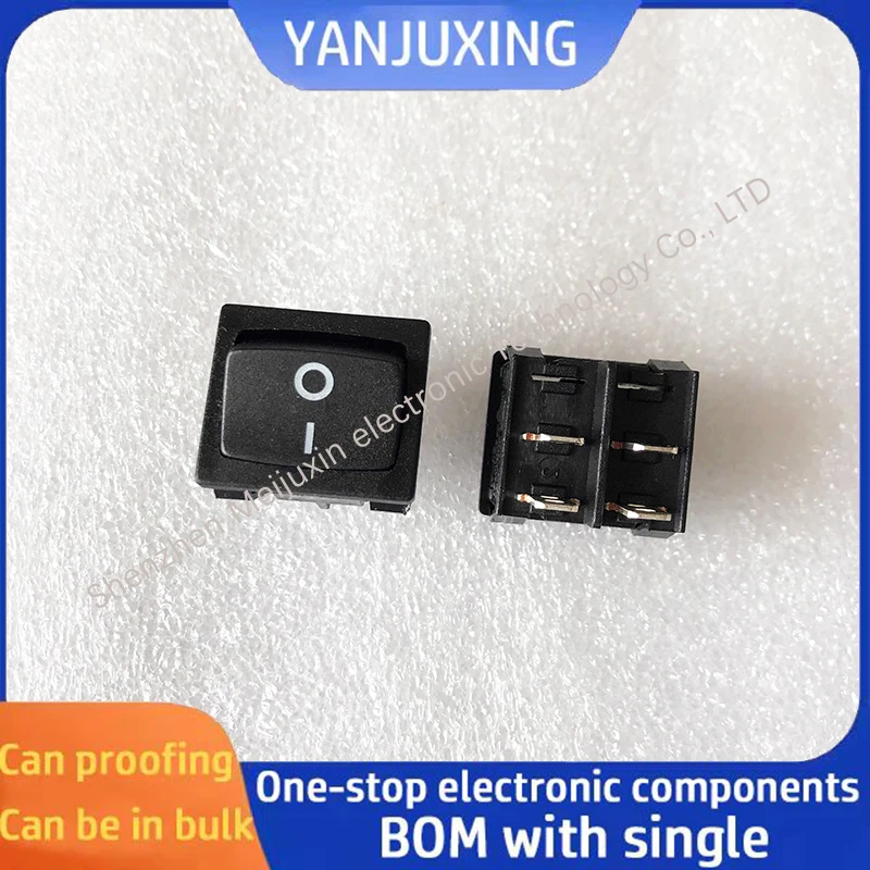 1PCS/LOT  21*24 LCD TV button Ship power 4-pin 2-speed rocker arm switch 6A