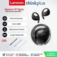 Lenovo X15 pro Thinkplus Bluetooth 5.4 Earphones Sports Wireless Headphones Ear Hook Game Lenovo HiFi Earbuds with Mic Headset