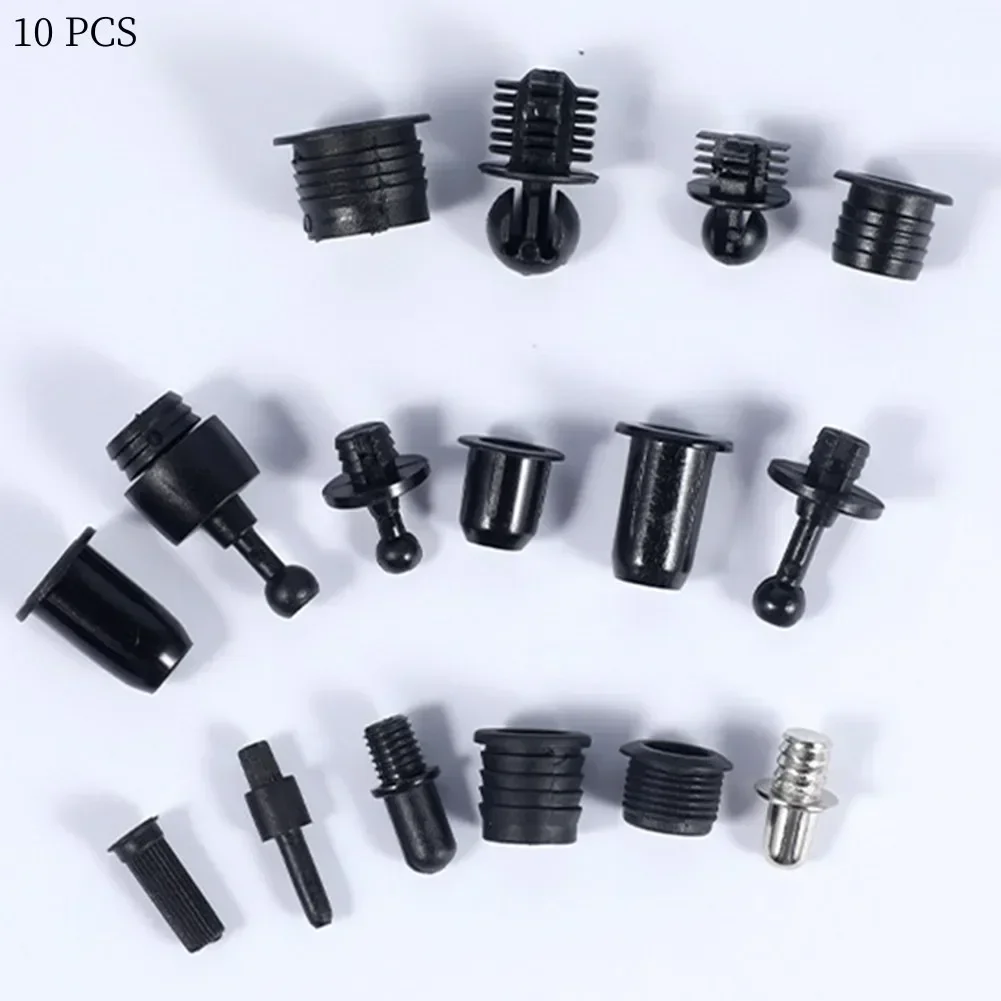 Kit de pièces à vis de fixation pour haut-parleur, bricolage, boucles, plastique, gril, cheville, boule, douille, accessoires, 10 paires