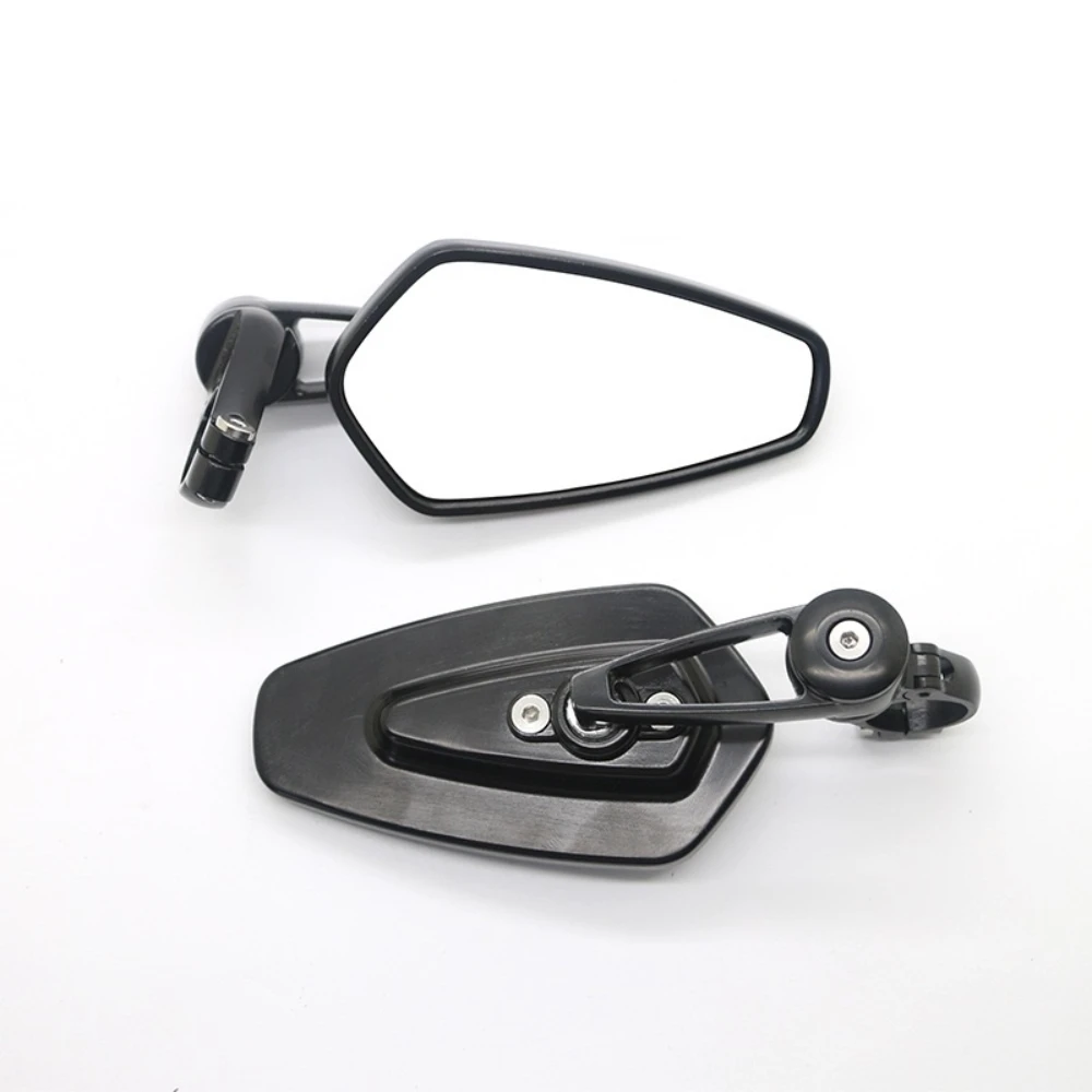 MOROQIU Motorcycle Modified Small Handlebar CNC Die-cast Aluminium Alloy Mirror diameter 7/8\