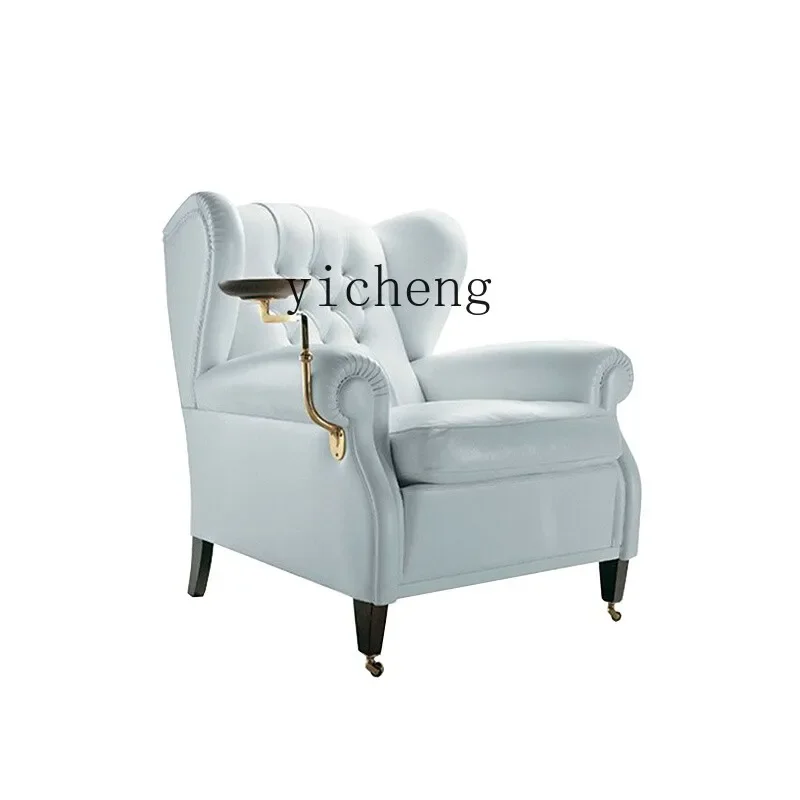 first layer leather American single casual armchair home decoration accessories