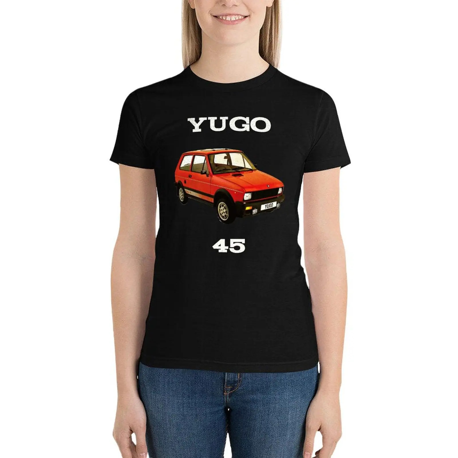 Yugo 45, the worst car in the world T-Shirt aesthetic clothes funny Women's tops