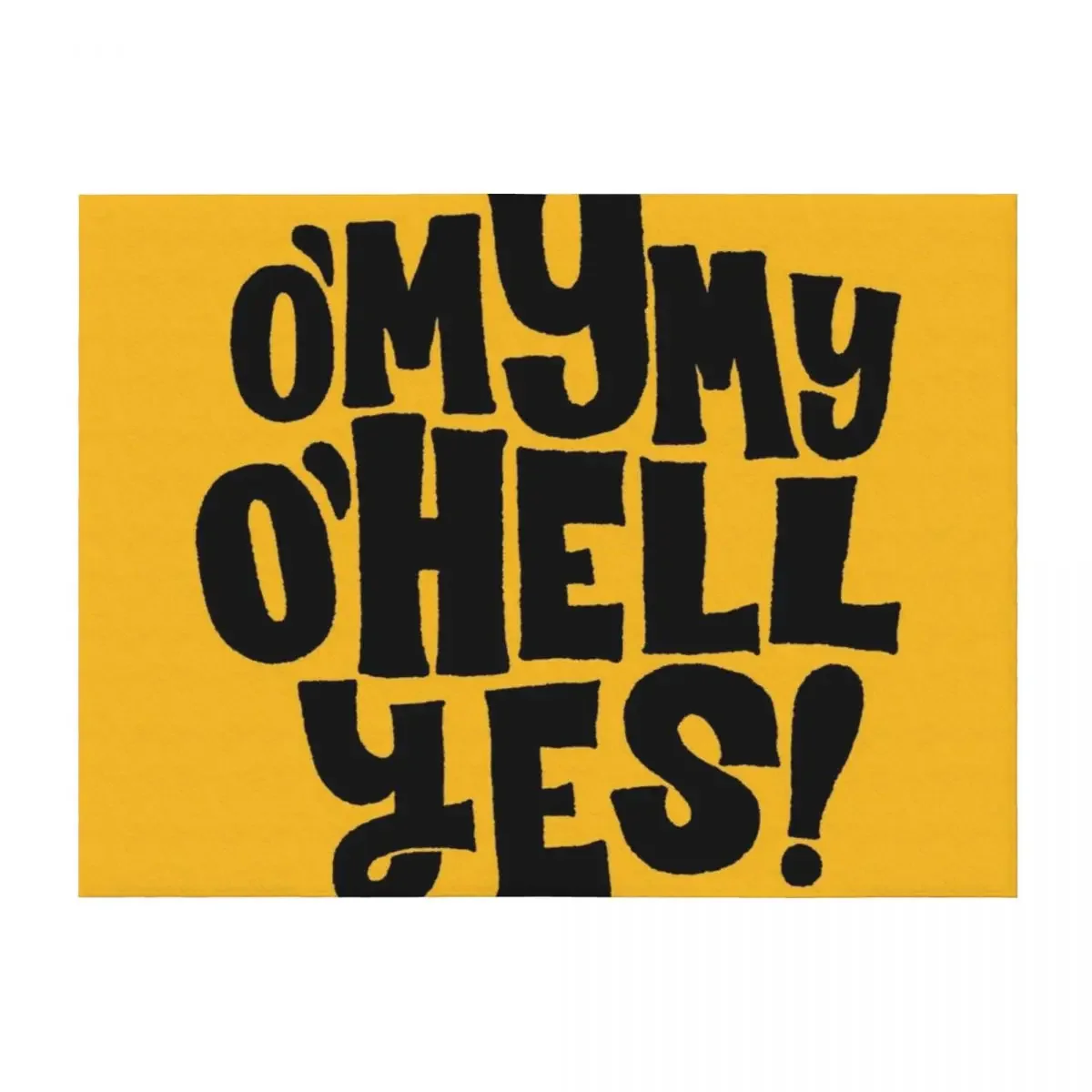 

oh my my, oh hell yes Throw Blanket Decorative Beds Thermals For Travel christmas decoration Flannel Fabric Blankets