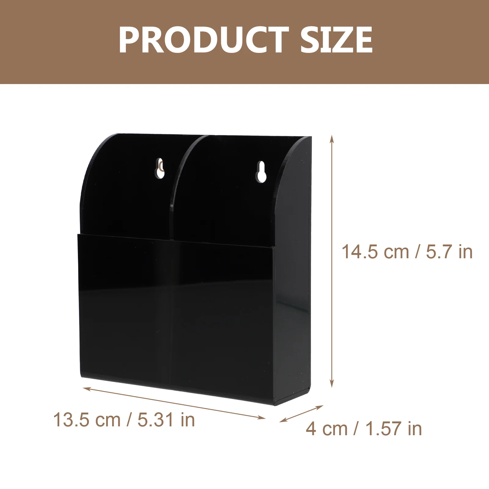 Remote Control Storage Box Media Organizer Desktop Holder Photo Stand Household Phone Acrylic Wall Mount Controller