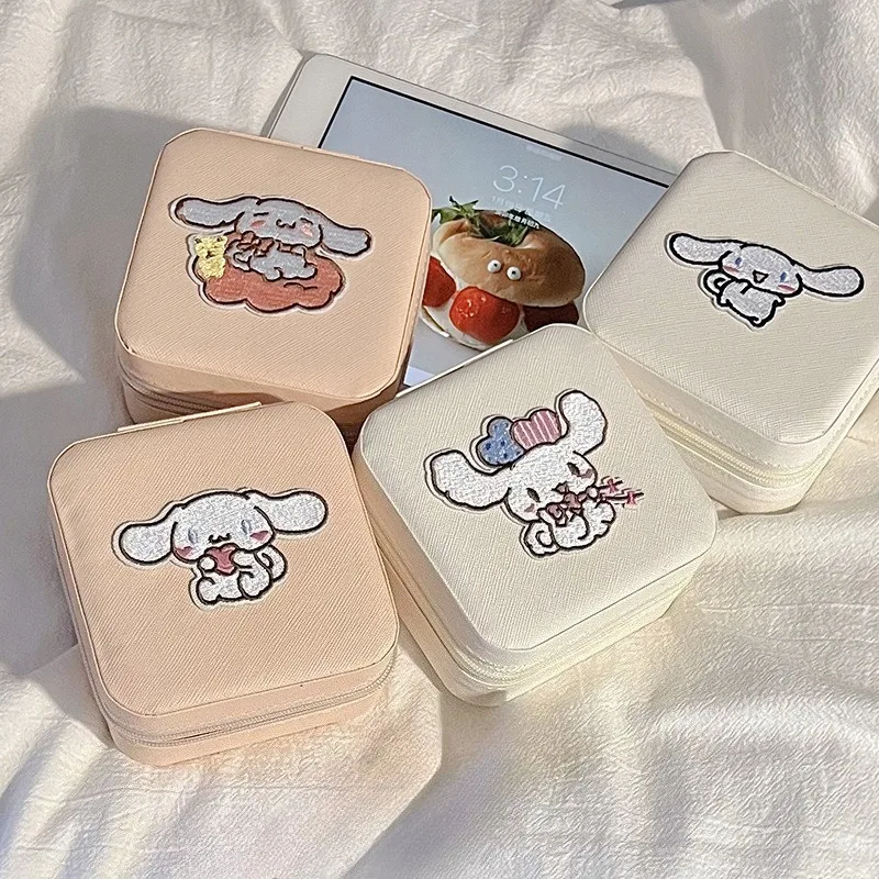 

Kawaii Hello Kitty Storage Box Cute Cartoon Multi Functional Zipper Simple and Portable Travel Women Products Student Wholesale