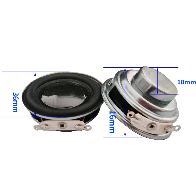 SOTAMIA 2Pcs 36MM Mini Speaker 4 Ohm 3-5W Full Range Audio Speaker Multimedia Sound Music Loudspeaker Home Theater