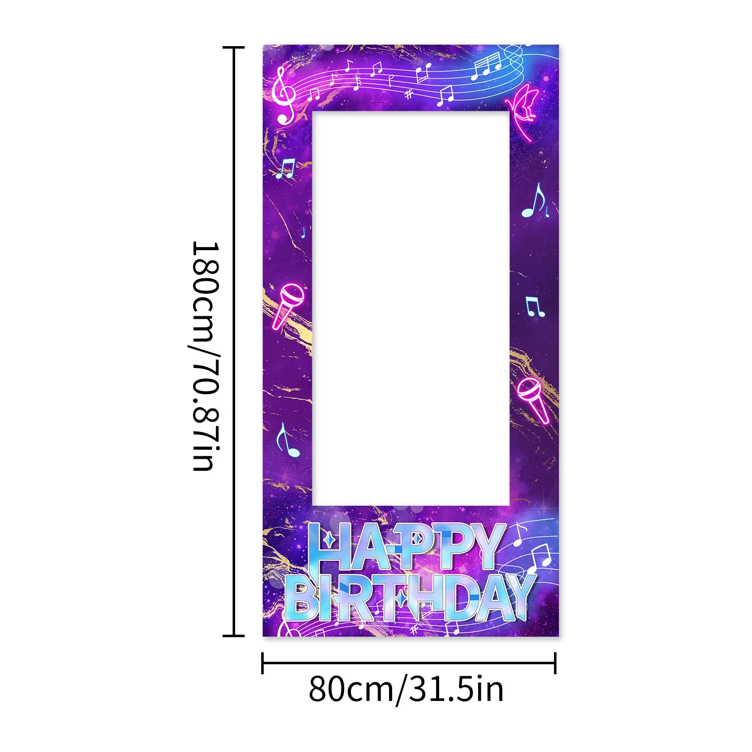 KPop شيطان الصيادين الجوف خلفية إطار الصورة عيد ميلاد سعيد خلفية البوليستر KPop عيد ميلاد سعيد غطاء فتاة عيد ميلاد الدعامة #2