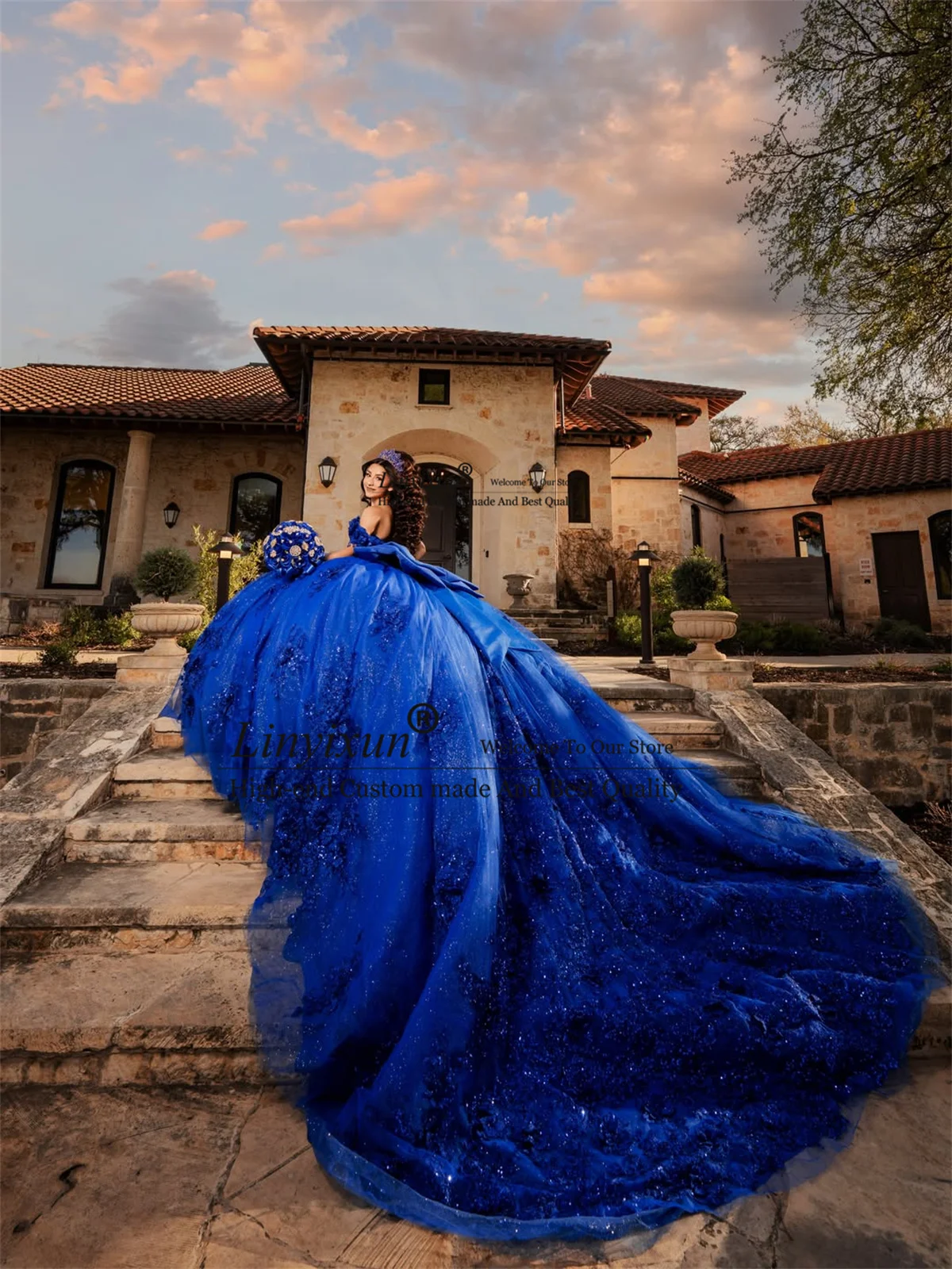 Mexican Off Shoulder Quinceanera Dresses for 15 Sleeveless Appliques Lace 3D Floars Lace vestidos de 15 quinceañera Customized