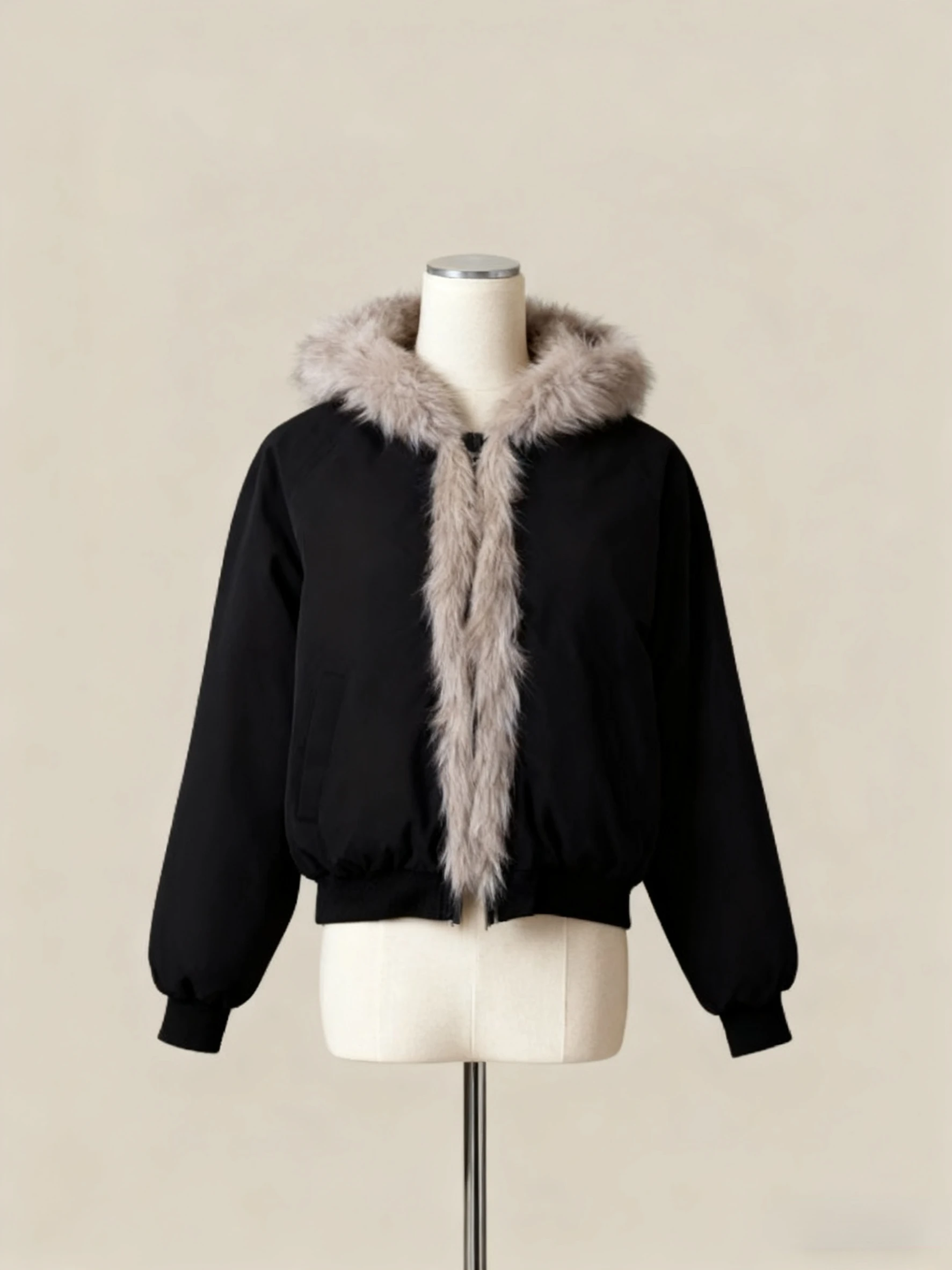 

Новая зимняя повседневная верхняя одежда из искусственного меха для женщин Y2k с меховым воротником и капюшоном, толстое шикарное пальто в стиле Харадзюку, однотонные парки с кошачьими ушками, 2025