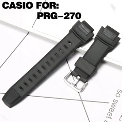 Watch Accessories for Casio Protrek PRG-270 Prg270 Men's Sports Waterproof Strap Resin Rubber Watchband