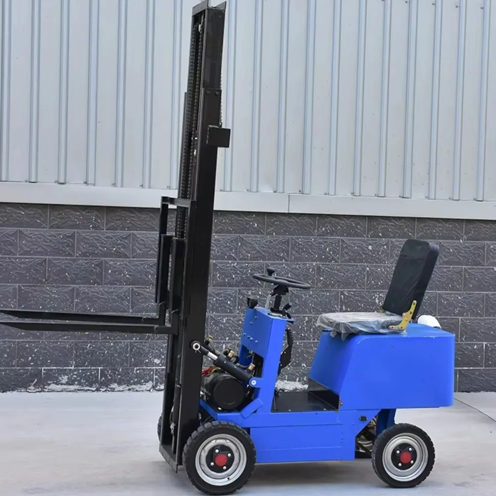 

0.5Ton 1Ton Mini Electric Forklift Hydraulic Lift Warehouse Stacker 4 Wheel Small Handling Forklift