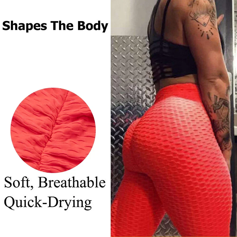 Women Yoga Leggings High Performance Sports Tights Yoga Pants Women with Butt Lifting Effect Multi Color Seamless Leggings