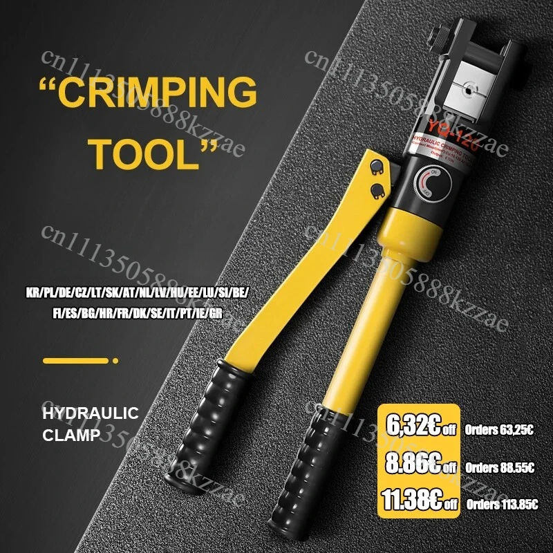 Manual Hydraulic Tool Anti Theft Manual Quick Crimping Pliers Copper Aluminum Nose Crimping pliers Portable Cable Crimping Tool