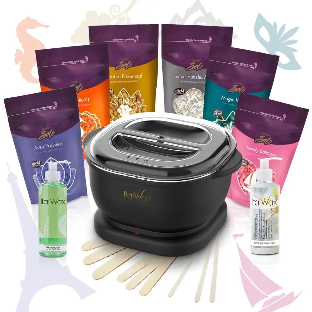 

Набор для бразильской депиляции – автоматический нагреватель воска с твердыми восковыми гранулами, без необходимости контроля температуры, легко моющийся силиконовый контейнер, для удаления волос