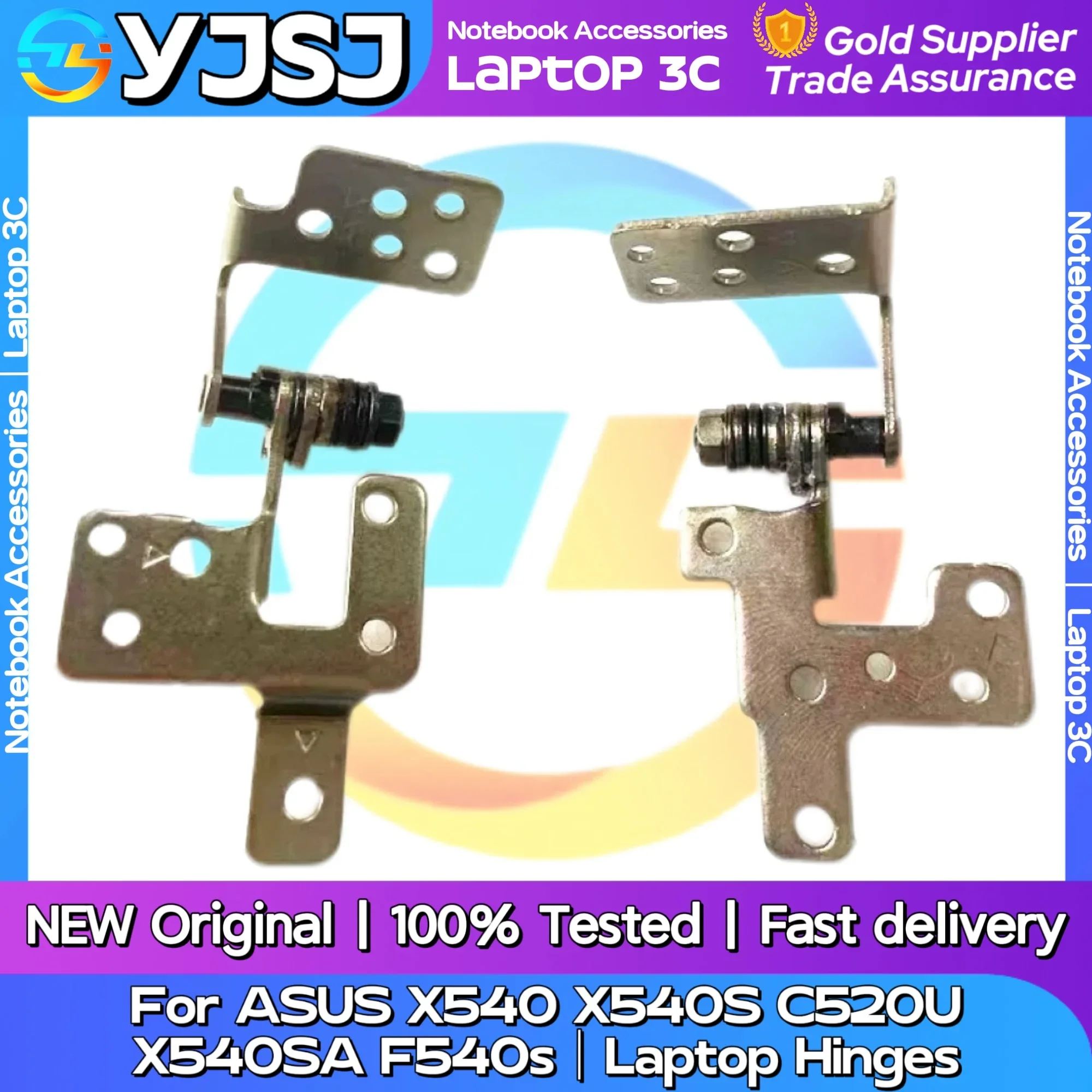 

New Original Laptop Notebook Hinges LCD shaft For ASUS X540 X540S C520U X540SA F540s X540LA X540SA X540YA LCD Screen Hinge
