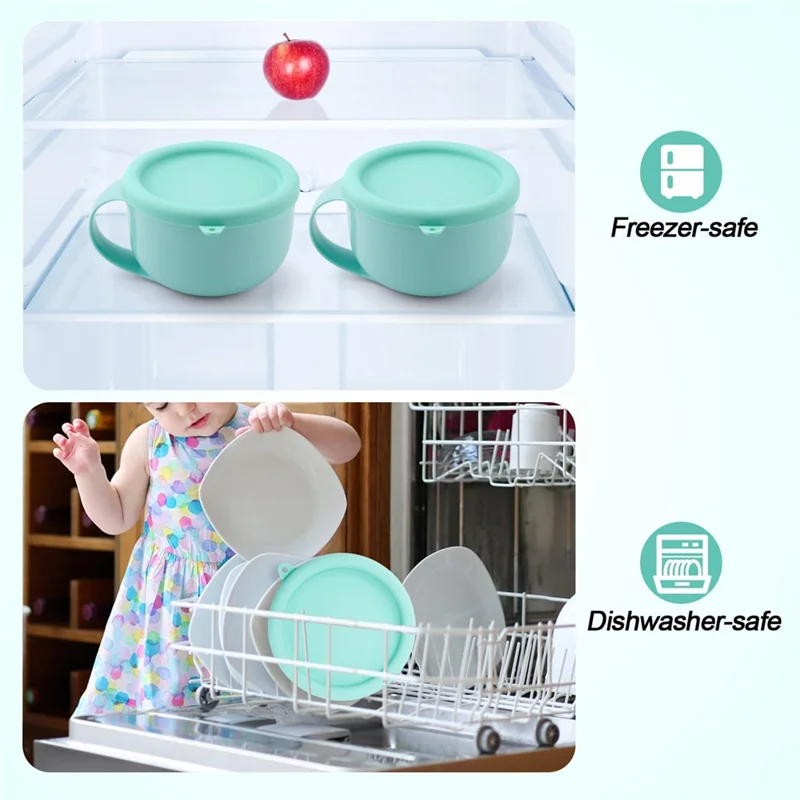 WHYY-силиконовые чехлы для чаш, крышка для хранения Dash For My Mug, мороженица (2 шт.), 6,57 дюймов, аксессуары для силиконовой крышки