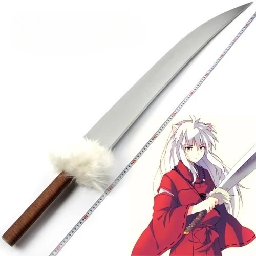 

130cm Anime InuYasha Tetsusaiga Weapon Wooden Sword Model Role Playing Party Performance Prop Samurai Big Sword