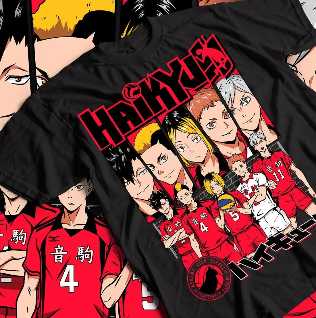 تي شيرت للرجل أنيمي هدية الملابس قمصان جرافيك أزياء haikyuu