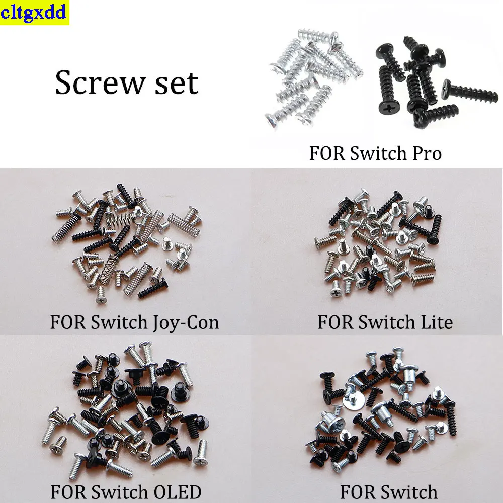 cltgxdd 1 set switch host screws FOR Switch Joy Con Lite Oled Pro shell complete set of screws installation and replacement