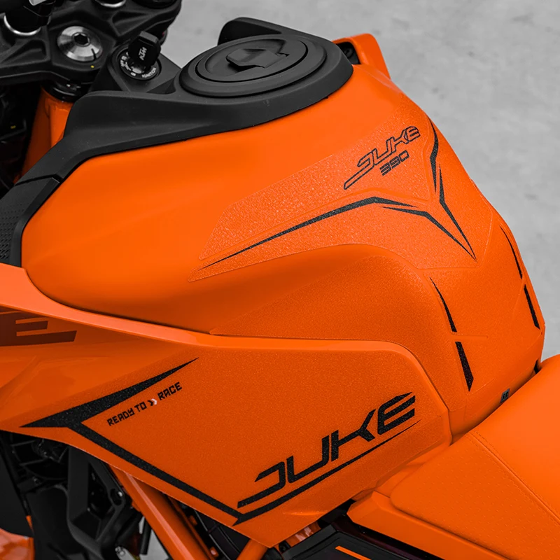 KTM DUKE için kullanılan 390 2024 bisiklet yakıt tankı koruma çıkartmalar kitleri motosiklet gaz tankı aşınmaya dayanıklı dekorasyon çıkartmaları