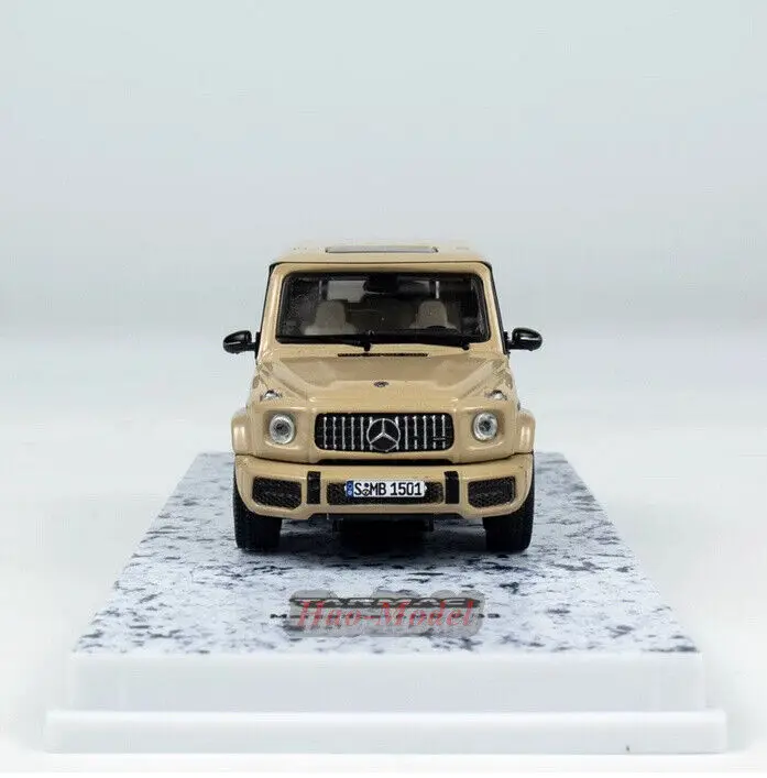 Tarmac funziona 1/64 per Benz AMG G63 pressofuso in lega modello di auto giocattoli per bambini ragazzi ragazze regali di compleanno hobby display collezione giallo