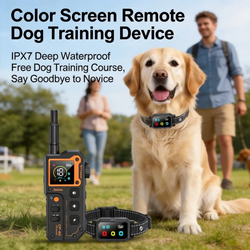 New Remote Dog Training Collar Strong Shock Vibration Anti-Bark Anti-Pull Collar For Small Medium Large Dogs