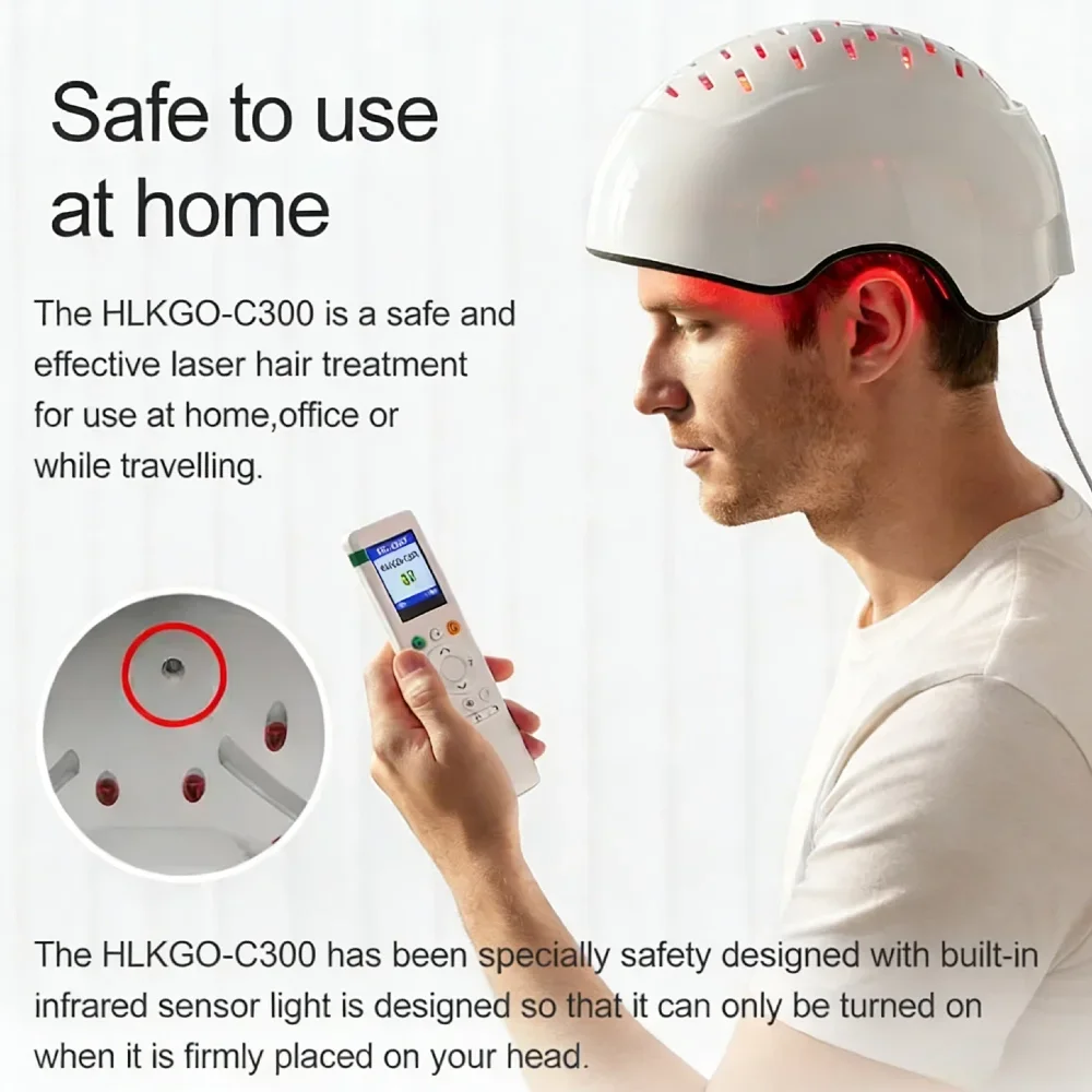 Advanced COZING-300Pro 300 Diodes 6750mW 650nm Laser Hair Growth Helmet USB Rechargeable Wireless Home Device view 5