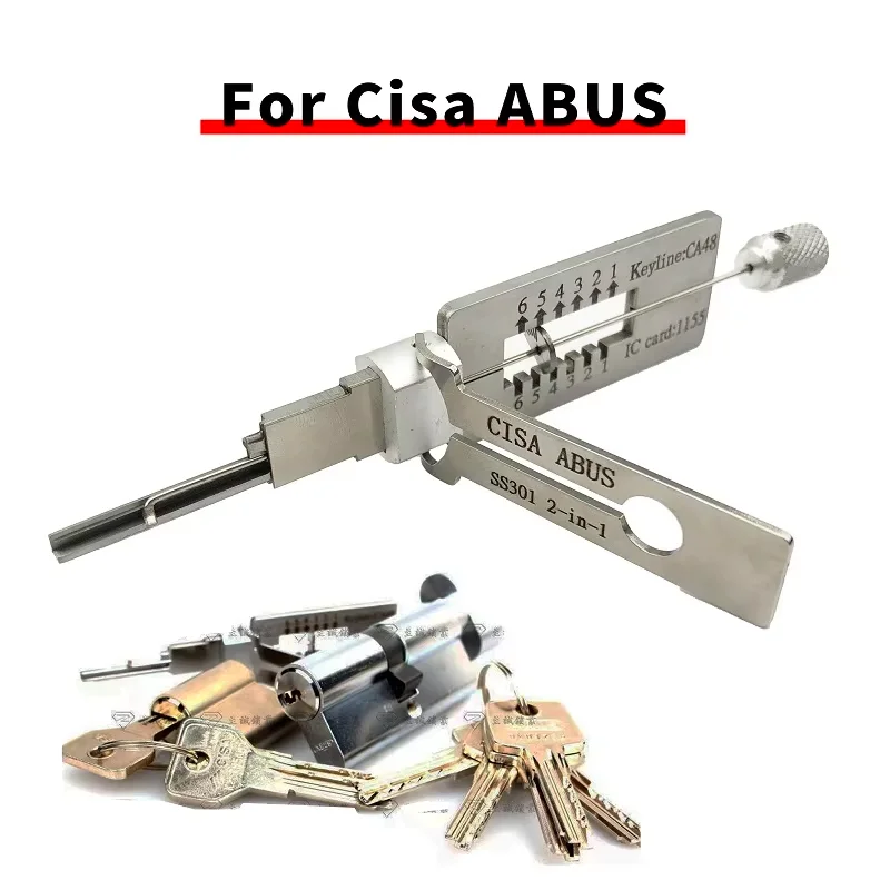 Lishi Style 2IN1 FOR CISA ABUS Tools FOR Lishi SS301 2in1 Civil lock core Open Kit Unlock