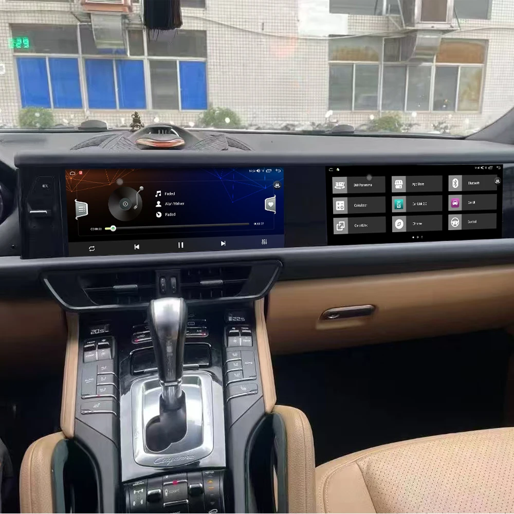 25 Inch Dual Screen Carplay Android For Porsche Cayenne 2010-2017 UP NEW Car Radio GPS Navigation Multimedia Player Head Unit