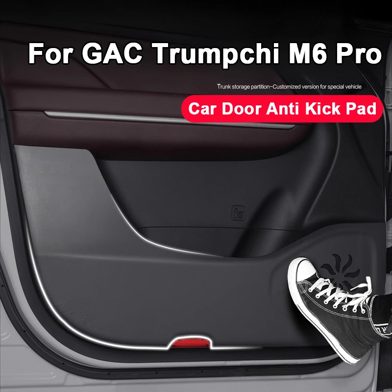 

4PCS Full Set Protection Car Door Kick Panel Protector PU Leather Anti-Scratch for GAC Trumpchi M6 PRO 2019-2025 Accessories