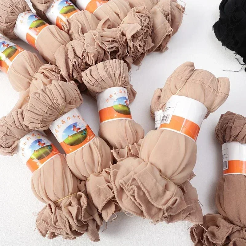 

Летние ультратонкие прозрачные женские носки телесного цвета из кристаллического шелка, нейлоновые короткие носки до щиколотки для женщин