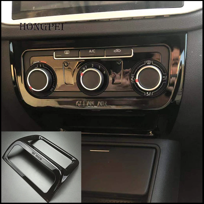 

Car Styling Air Conditioner AC Control Panel Decoration Cover Sticker Trim for VW Tiguan 2010-2015 Auto Parts