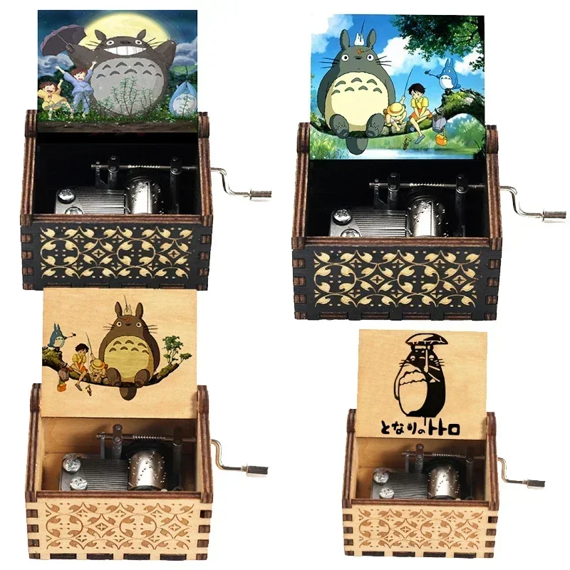 Wooden Painted Music BoxesTmall Music GiftsGift StallsWholesale Of Light Luxury Wooden Hand Cranked MusicBoxes