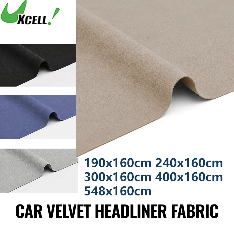 UXCELL Universal Velvet Headliner Fabric 90/137/190/240/300/400/548cm x 160cm for Truck RV SUV Boat Automotive Car Accessories