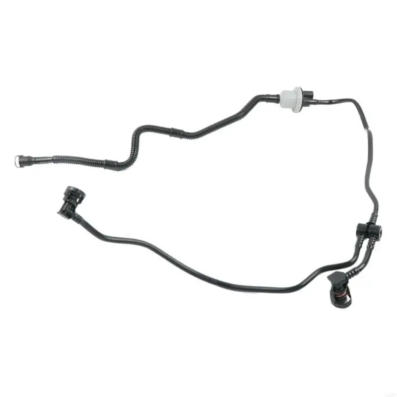 Preformed Evaporative Emissions Hose with Several Molded Ends and Corrugated for Canister Purge Connection X37F