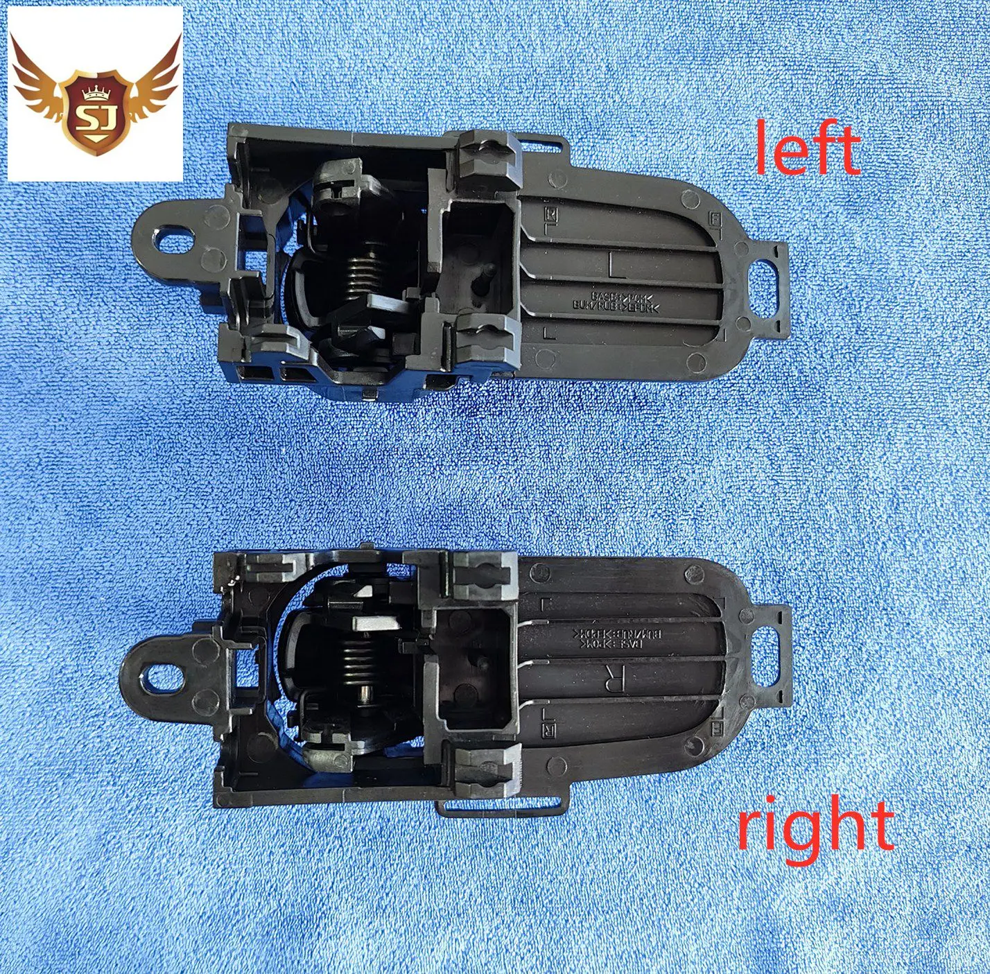 interior Door Handle for Nissan Tiida, texture Black, Left and Right, 2004, 2005, 2006-2011