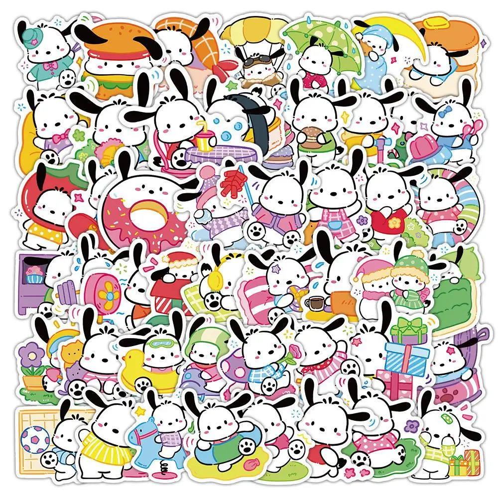 10/30/50/100PCS Sanrio Pochacco Cartoon Sticker DIY Fridge Laptop Luggage Skateboard Graffiti Joke Sticker