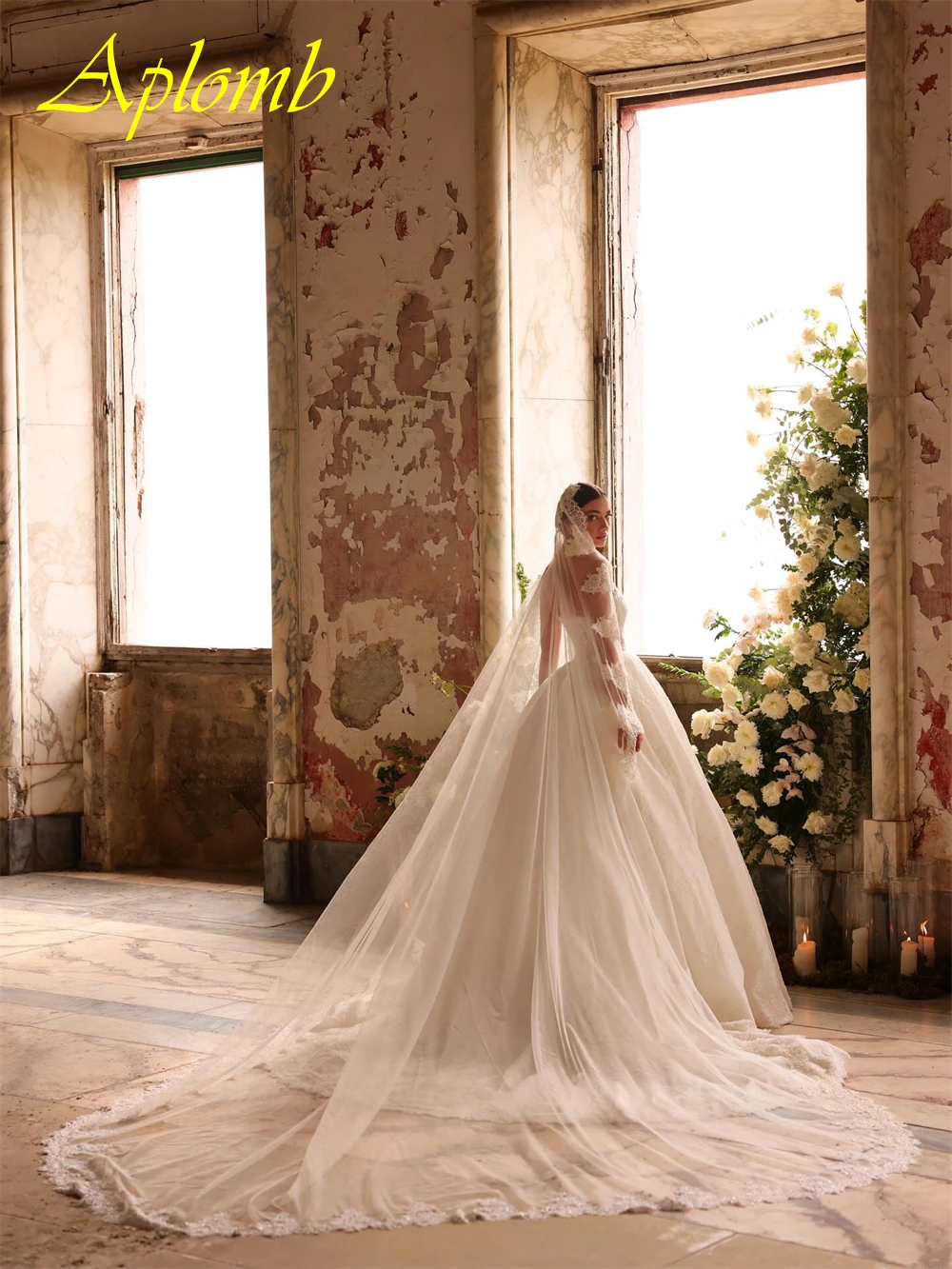 Customized Boho Ivory Organza Wedding Dress Formal Sweetheart Sleeveless Bridal Gowns Dreamy A-Line Court Train Vestido De Novia