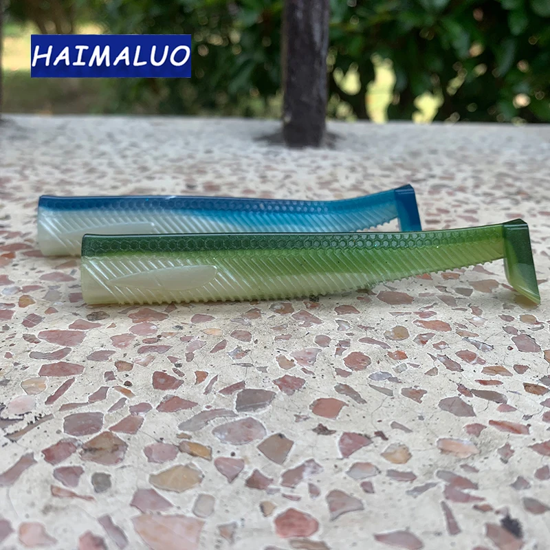 HAIMALUO HOT MINNOW Fishing Lure Shad Lure Souple Tail Artificial Saltwater Sea Pike Fishing Bait Tackle Soft Bait Body Part