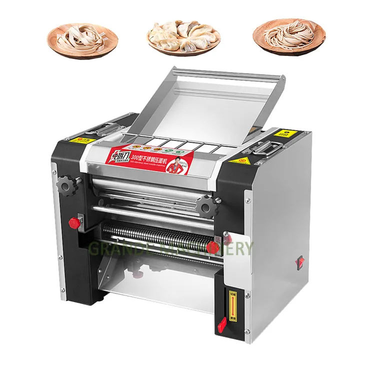Model 300 Desktop Pasta Machine For Noodle Ramen Making Dough Kneading Cutting With Flat Dough Press Motor Core Component Sale
