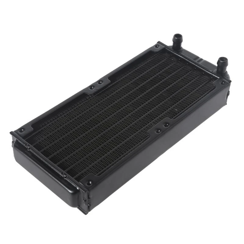 

F3KE PC Aluminum Radiator Water Cooling 10 Tubes Heat Exchanger Fast Heat Dissipation